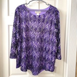 Alfred Dunner NWT top 3X